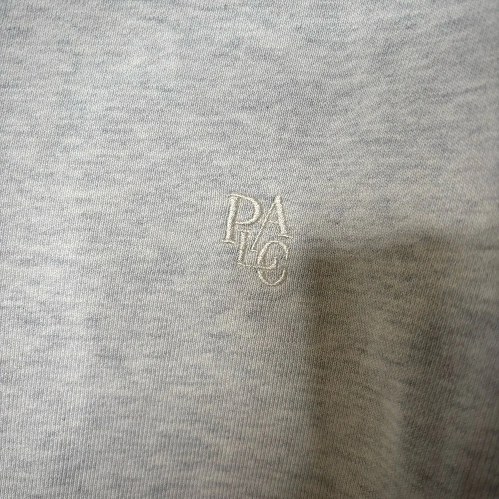 PLAC Half Zip Pullover Sweatshirt Men’s Small Gray Cotton Embroidered Logo